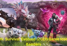 ark: survival evolved (2017) game icons banners